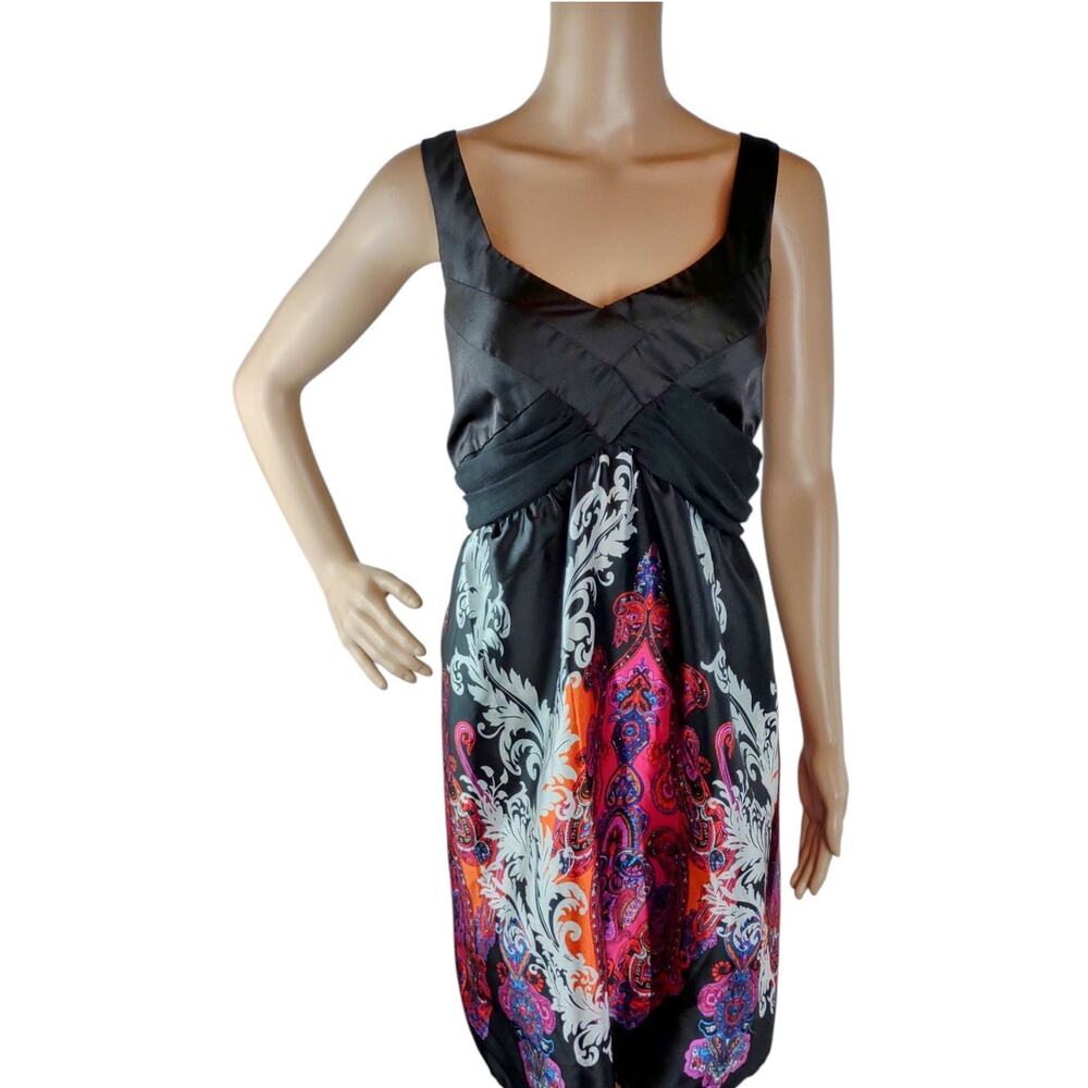 RUE21 Women's Midi Dress Medium Polyester Spandex Paisley Colorful